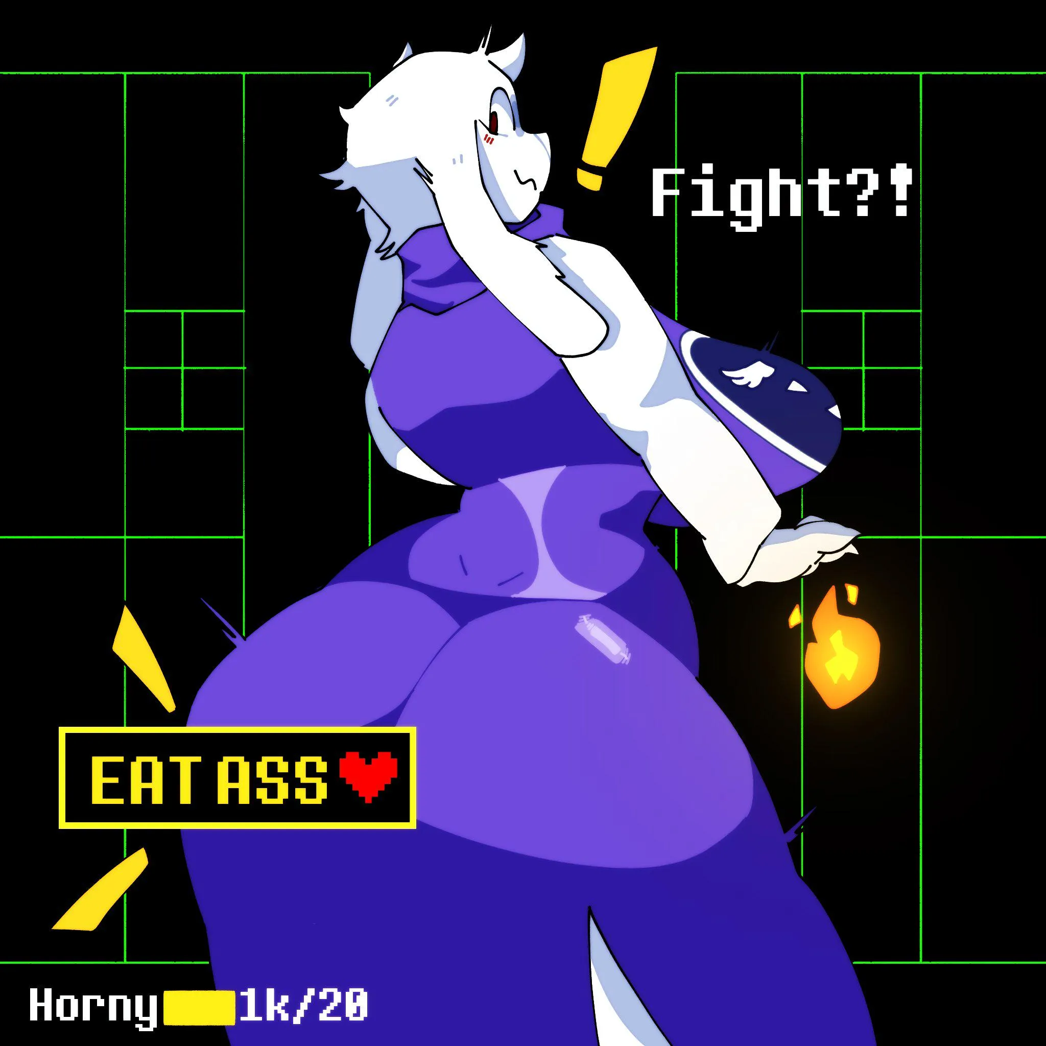 toriel frisk went for the peach  by vickyy2k