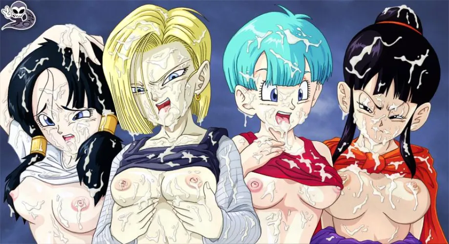 Thumbnail Videl, 18, Bulma, and ChiChi Experience Bukkake in Dragon Ball Z Zone by EvidenceOfDespair | Cum Hentai Category