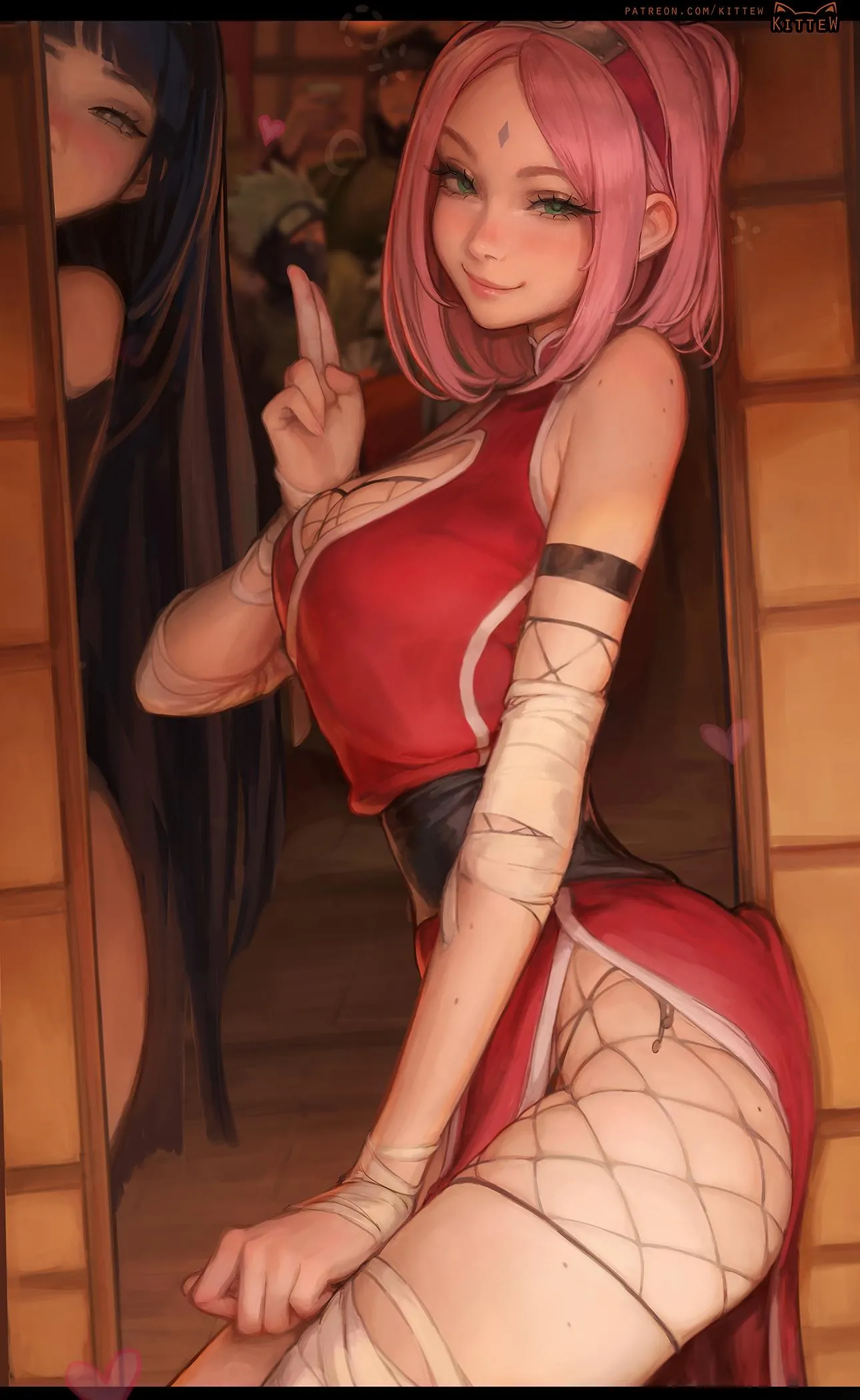 Sakura Kittew Naruto by coldburgers