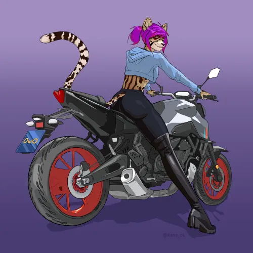 Thumbnail Furry Art Motorbike Masterpieces by Kaaz_ck | Commissions Open for Motorbike Enthusiasts