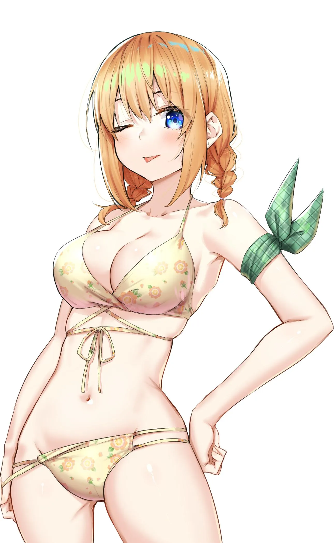 Yotsuba Nakano Teasing In Her Floral Bikini Quintessential Quintuplets by Csxc