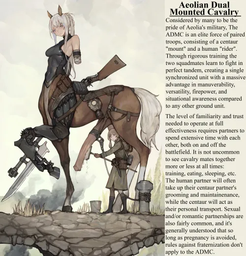 Thumbnail The Aeolian Dual Mounted Cavalry Centaur Horse Cock Lore by K-tonbey: Exploring Hentaicaptions