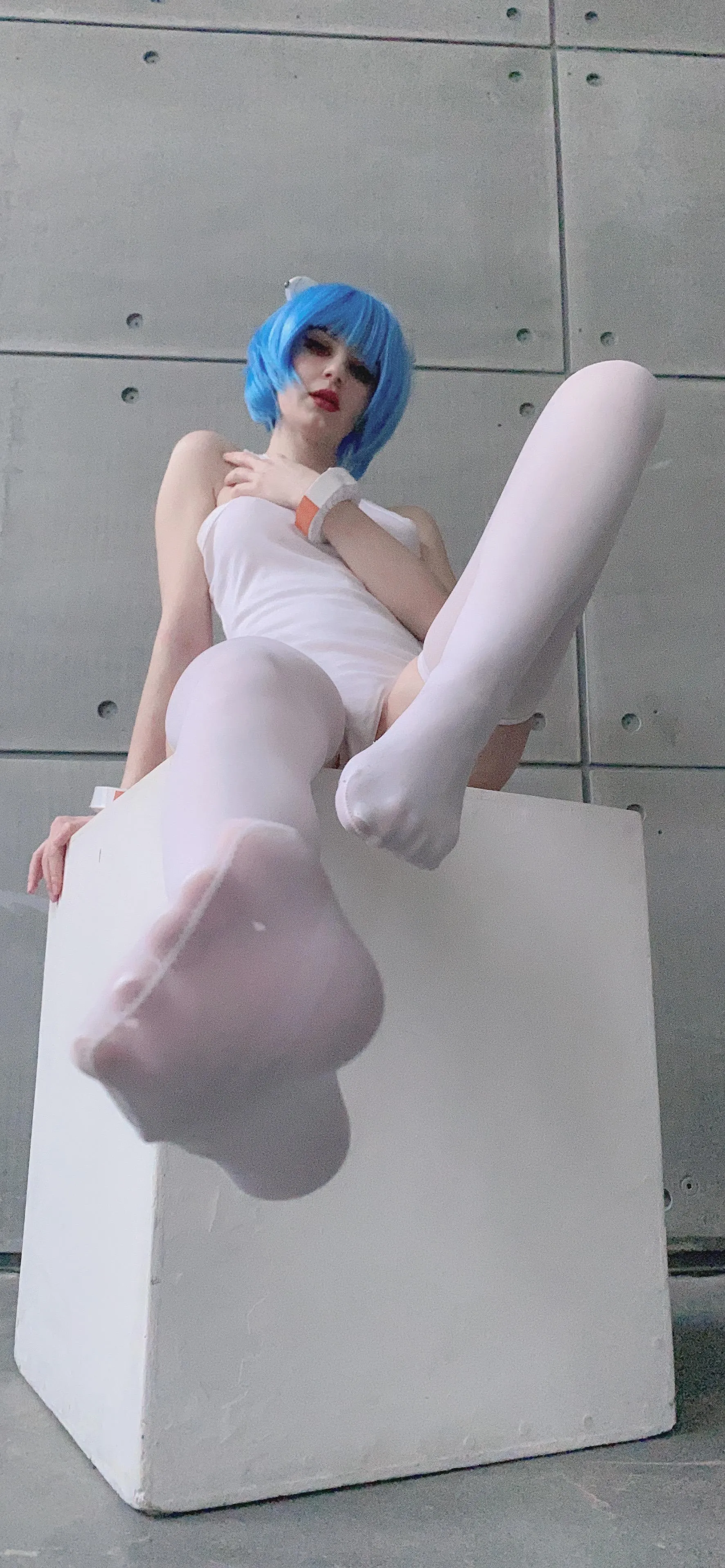 Anyone asked for Rei feet pic Rei Ayanami by Kanracosplay evangelion by Kanra_Cosplay