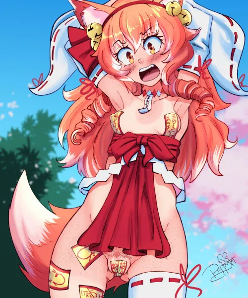 Thumbnail Worshipping the Panicky Fox Artpoppytart by Scipio-Maior: A MonsterGirl Tale