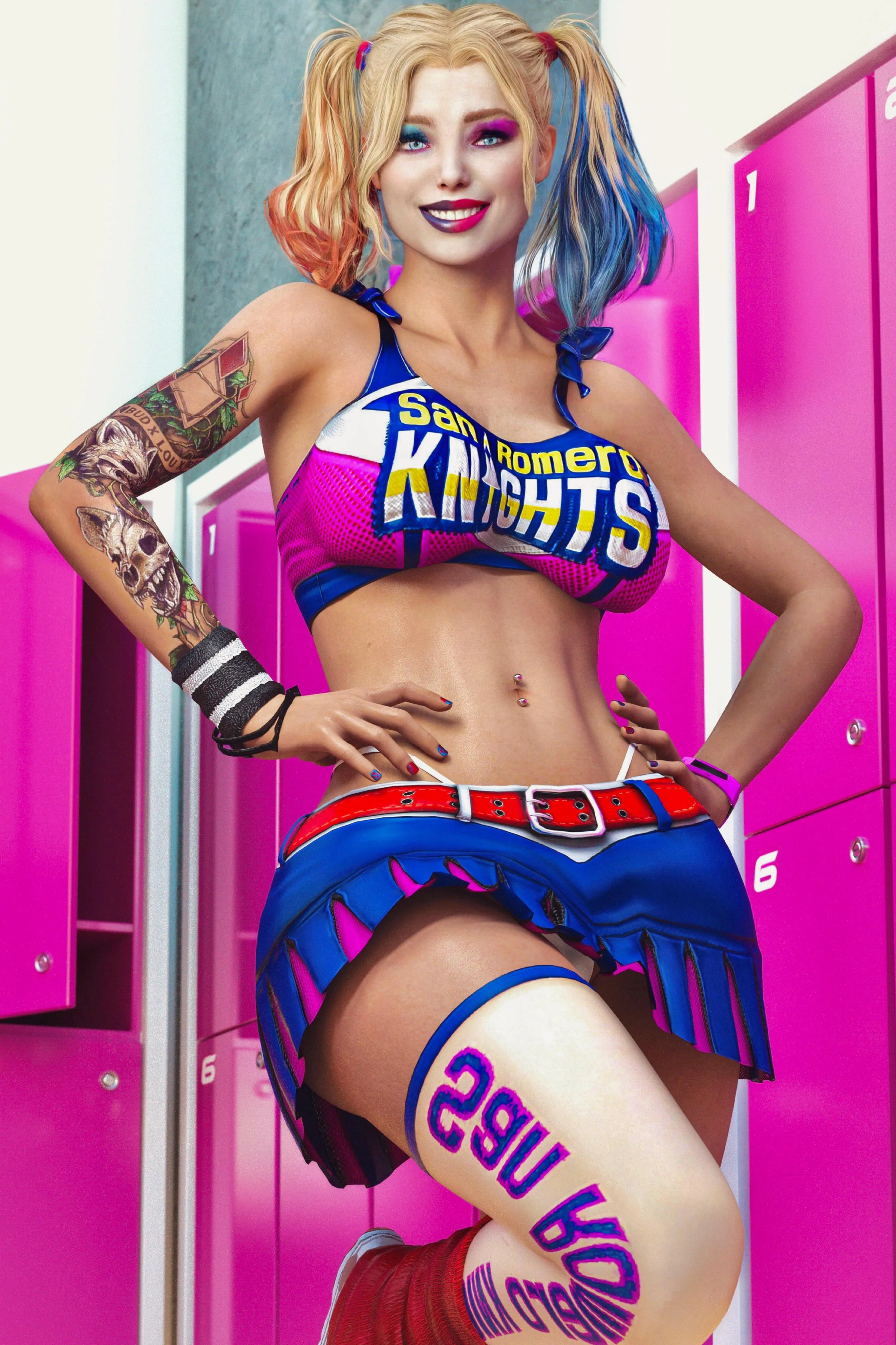 Harley Quinn x Lollipop Chainsaw 4TeaSe7en DC by Agent_4_tea_se7en