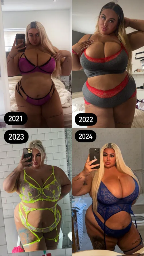 Thumbnail 34-Year Weight Gain Transformation: What's Your Favorite Look? by xxmace99 | Stuffers Category