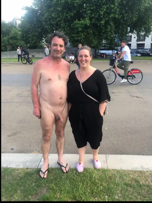 Thumbnail Clothed Female, Nude Male at World Naked Bike Ride by Theartyman - CFNM Category