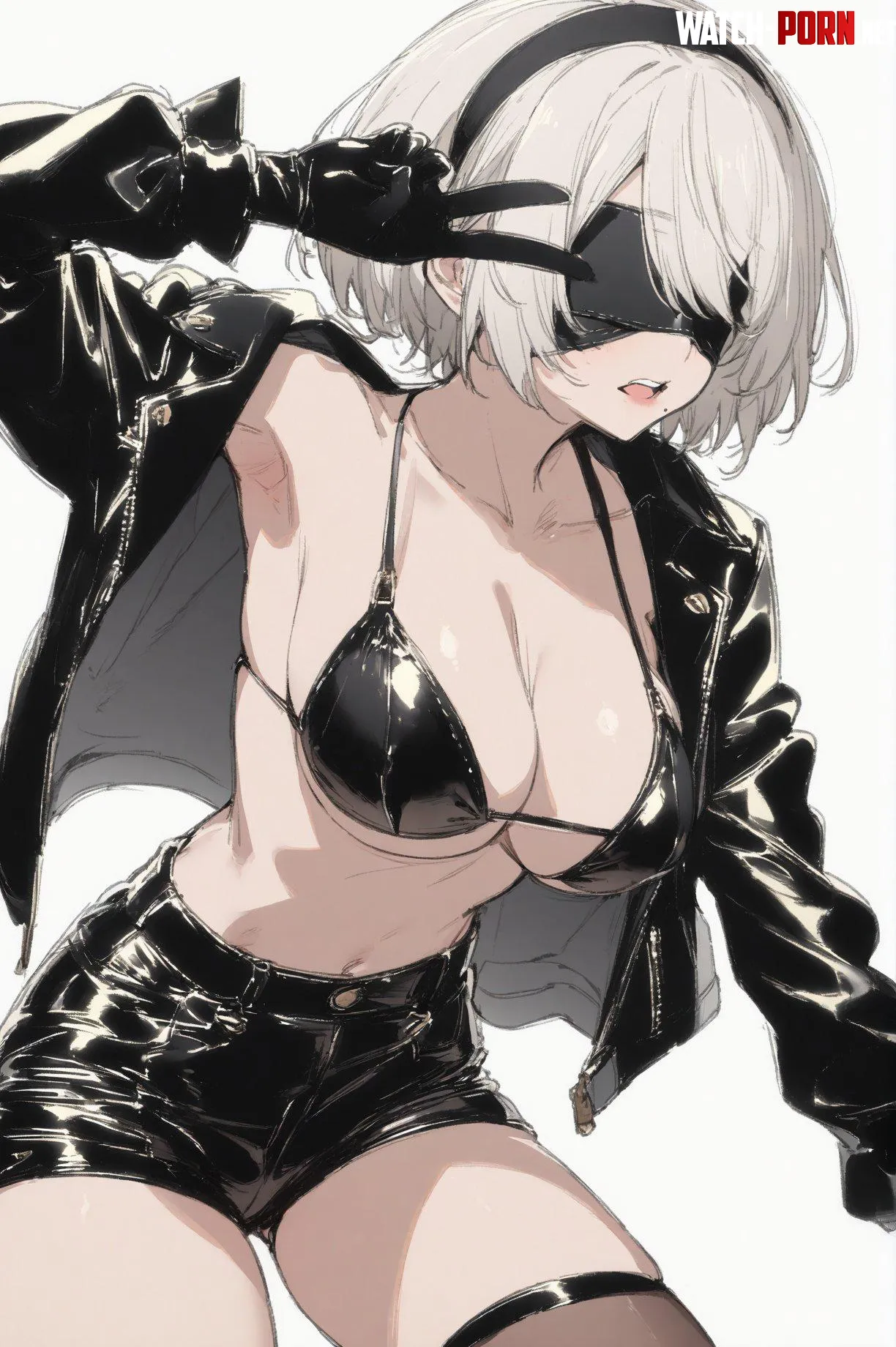  2B in Leather  by CheetahSperm18