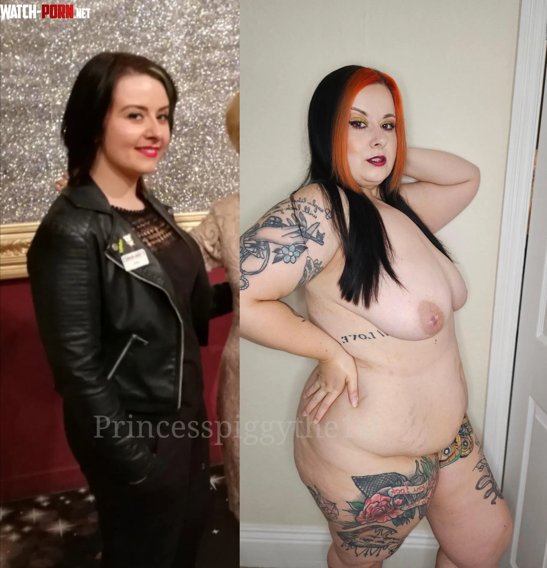 100lbs difference  by Princesspiggythe1st