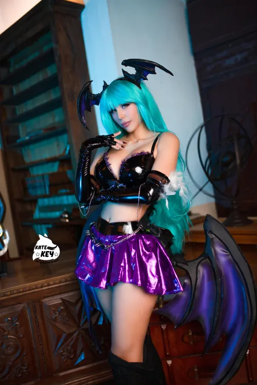 Thumbnail Sexy Morrigan Aensland Cosplay by KateKey | Darkstalkers Cosplay Lewd