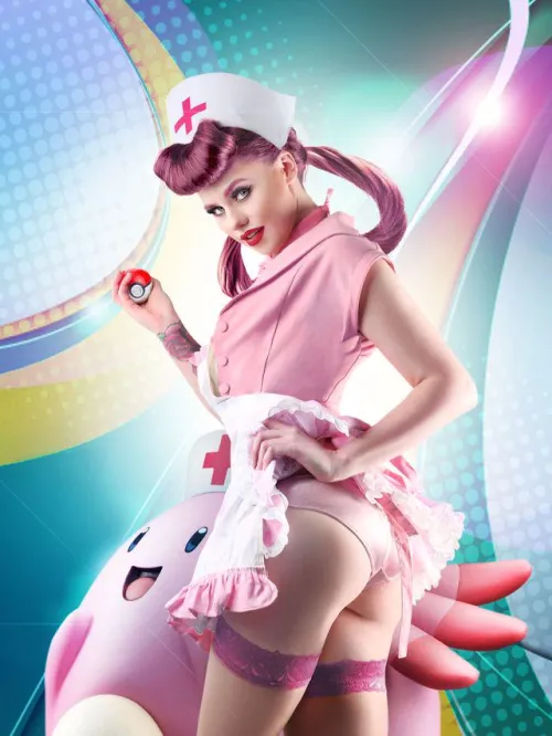 Thumbnail Transformative Cosplay: Lolita Ward Embraces Nurse Joy in NSFW Costume by DollhousePhotography