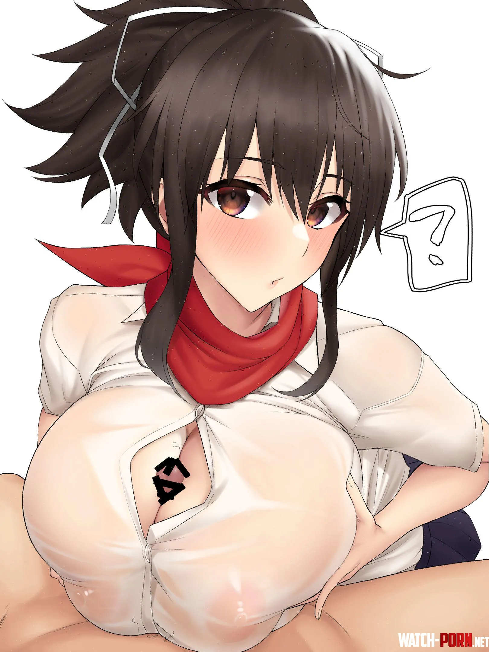 Pumped in Asukas Tits Senran Kagura Karakari   by molly_tazziberry