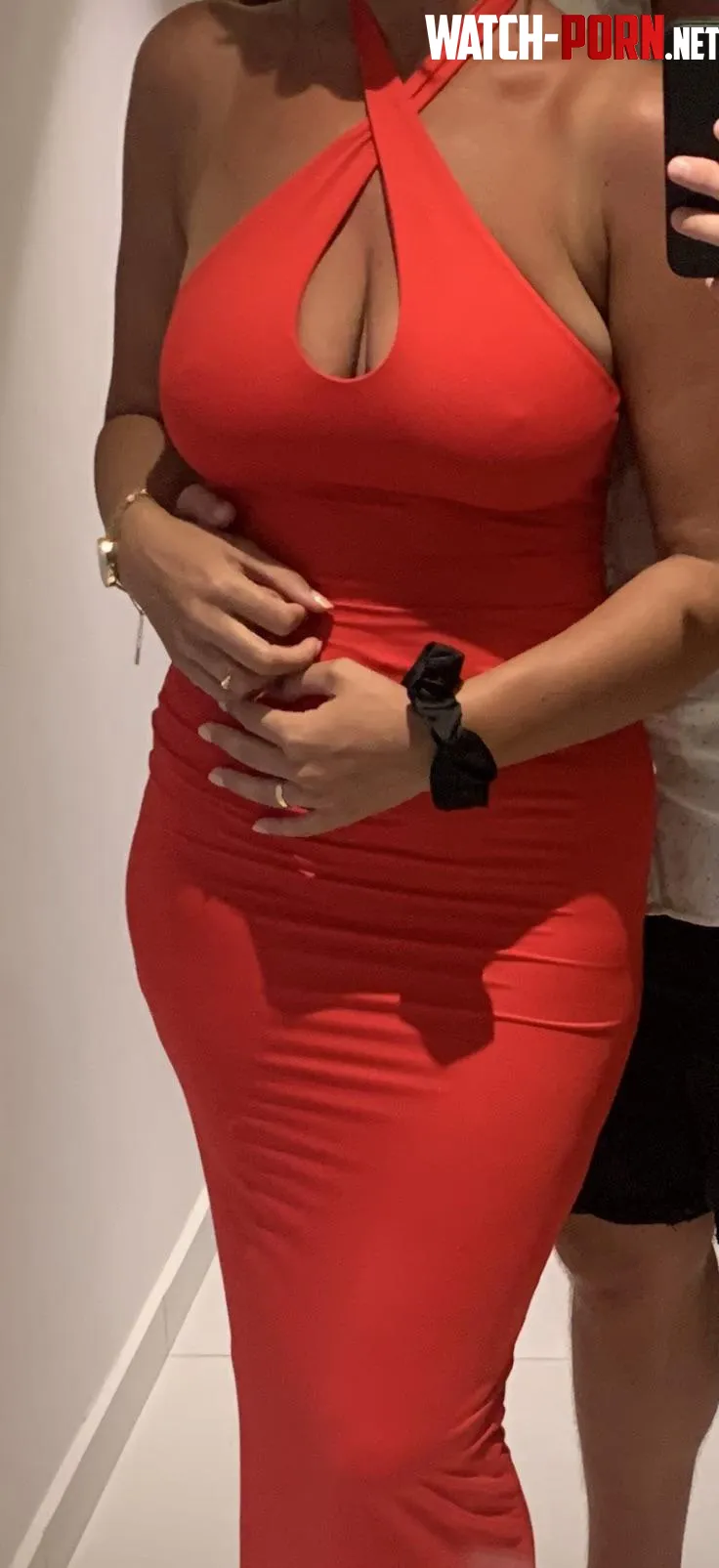 My wifes revealing dress by Albaniancouple