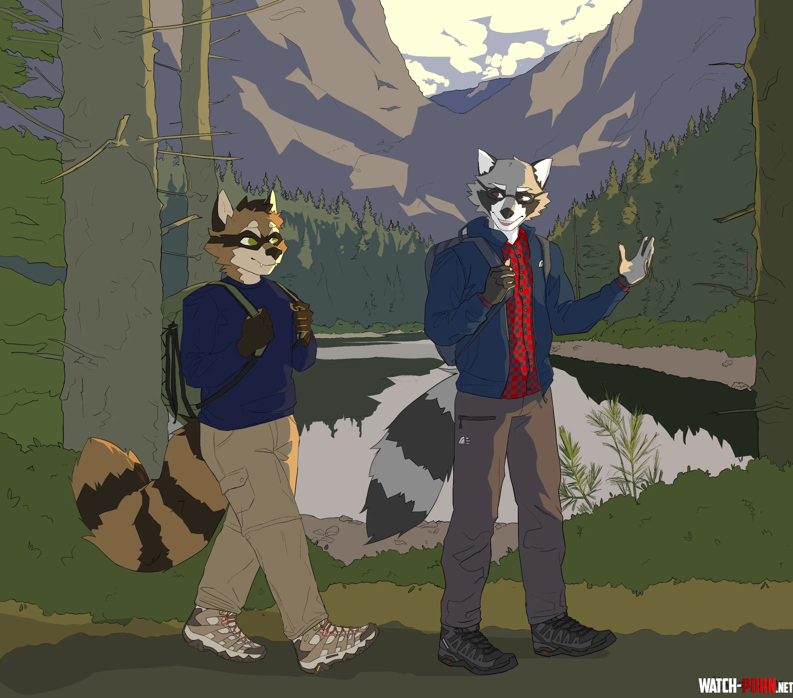 Those guys love hiking fr Art by me Comms Open by Kaaz_ck