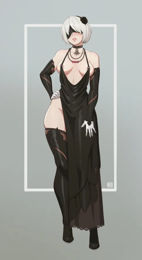 Thumbnail Exploring the Art of 2b Rizdraws by Author Mrtecta in the BigAnimeTiddies Category