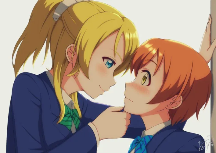 Thumbnail Lifting Her Chin: Exploring Yuri Themes in Love Live School Idol Project by AnimeChan39