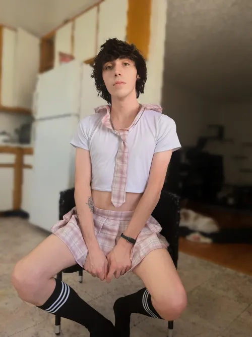 Thumbnail I'm Not Sure If I'm a Femboy, But Wearing This Skirt Made Me Happy | EmoTwinkChris_