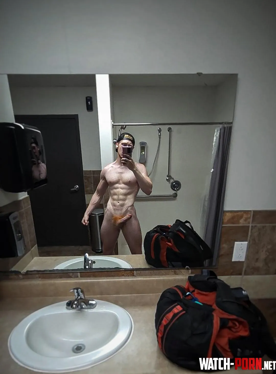 What would you do if you walked in on me posing like this in the shower room by gymbruhhhhh