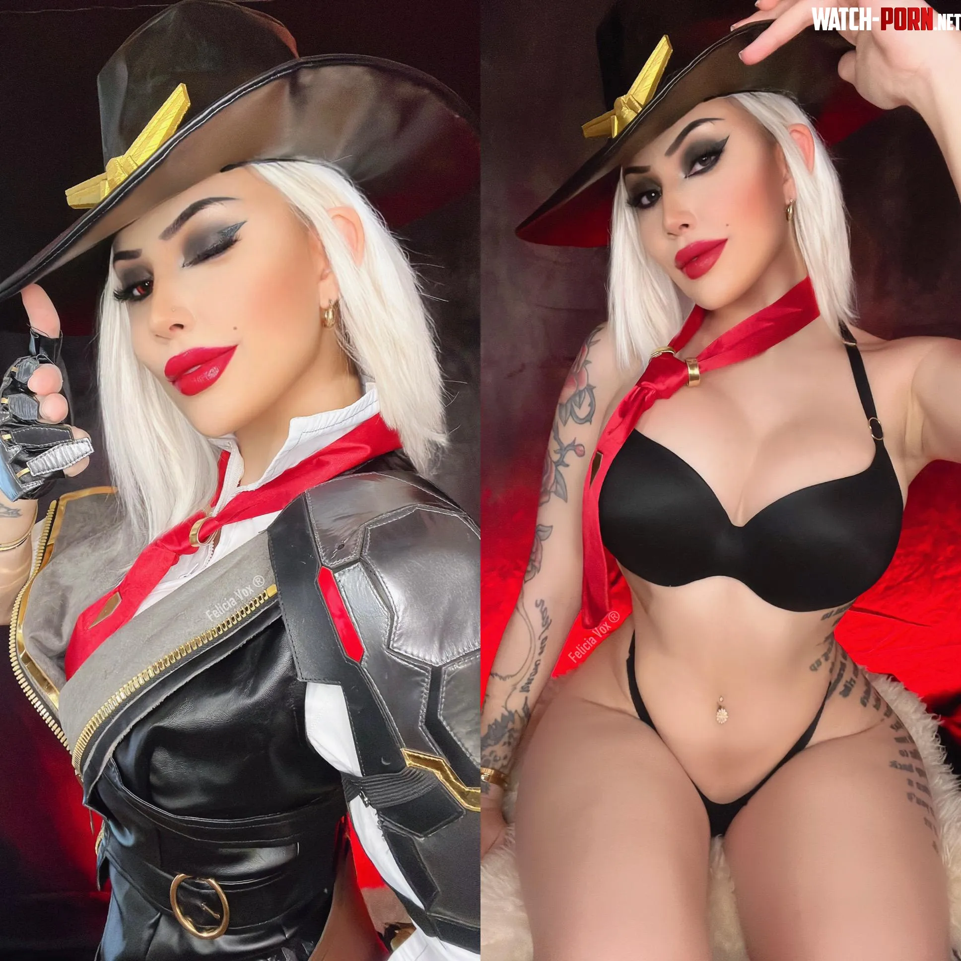 Ashe onoff cosplay from Overwatch by Felicia Vox by FeliciaVox