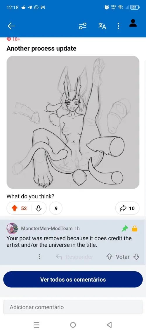 Thumbnail I Need Help from the Moderators: A MonsterMen Tale by Allfoxy