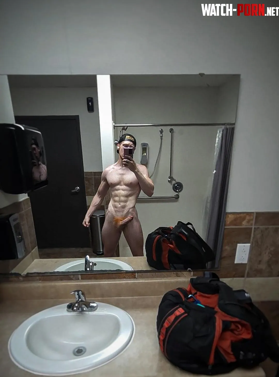 What would you do if you walked in on me posing like this in the shower room by gymbruhhhhh