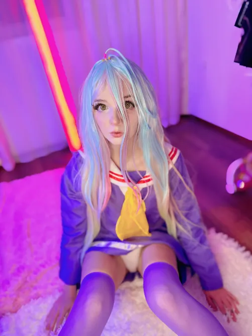 Thumbnail Shiro Cosplay from No Game No Life by LoliDream - A Review by fluffy-Ellie | CosplayLewd Spotlight