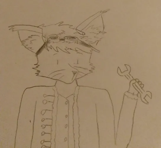 Thumbnail First OC Sketch by Insanecatman42: A Captivating Furry Creation