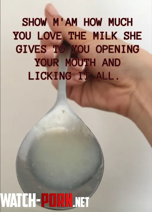 Show mam how much you love the milk she gives to you opening your mouth and licking it all  by Southern-Deal5821