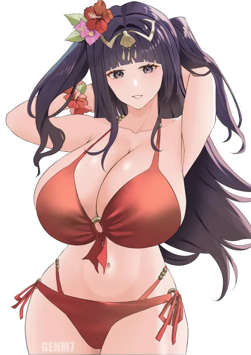 Thumbnail Bikini Tharja by Terran117: A Steamy Dive into the World of Thick Hentai