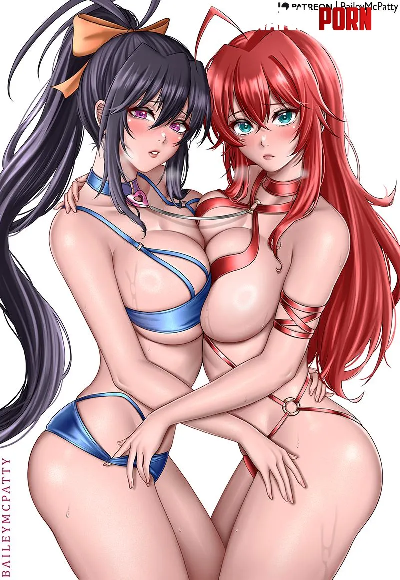 Akeno x Rias BaileyMcPatty High School DxD by BaileyMcPatty