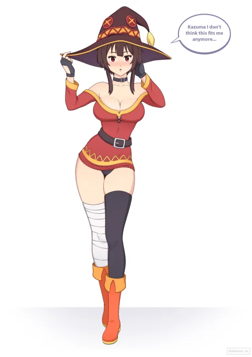 Thumbnail Exploring Megumin's Character by Author Daemon_hx in KonoSuba | A Dive into the Ecchi World