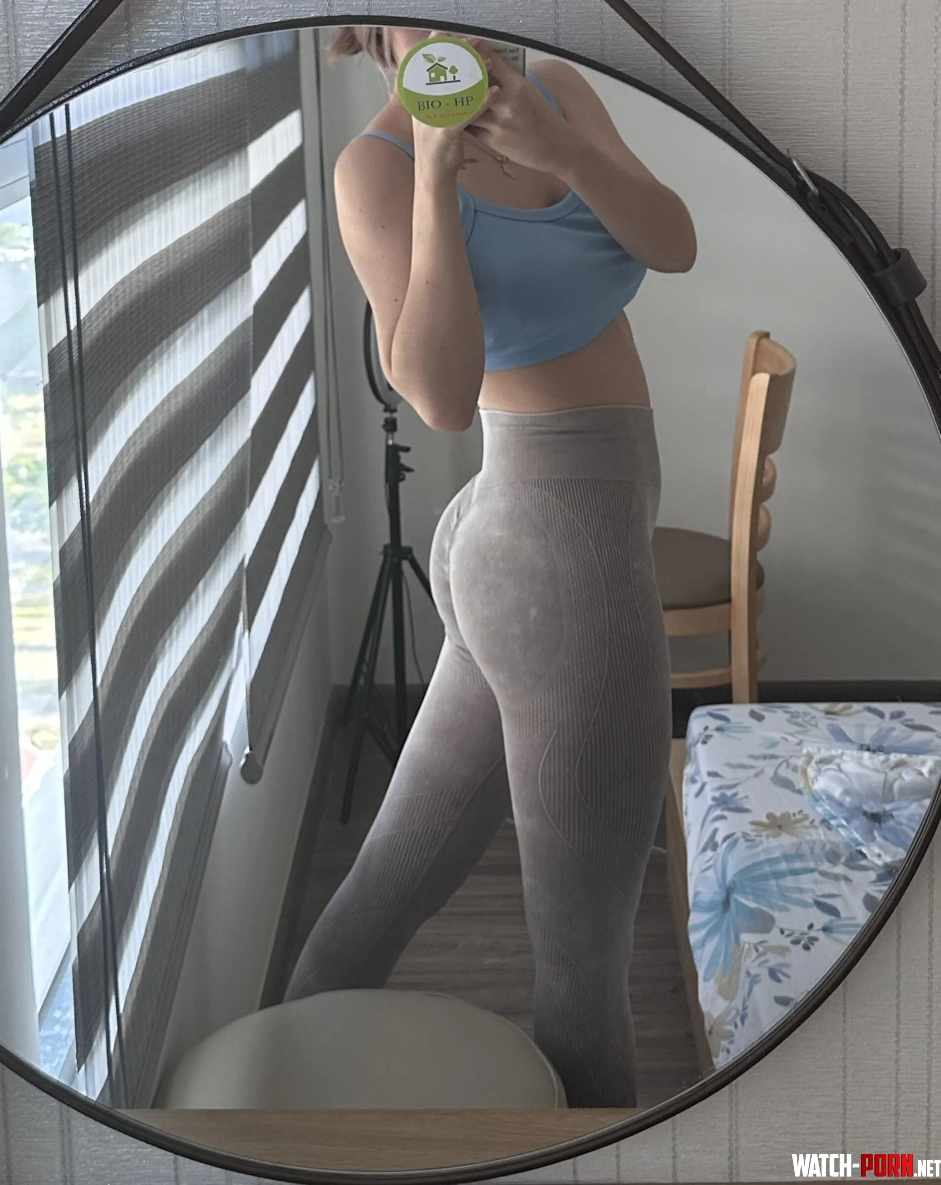 gray leggings fit my butt perfectly by KendallWade9205