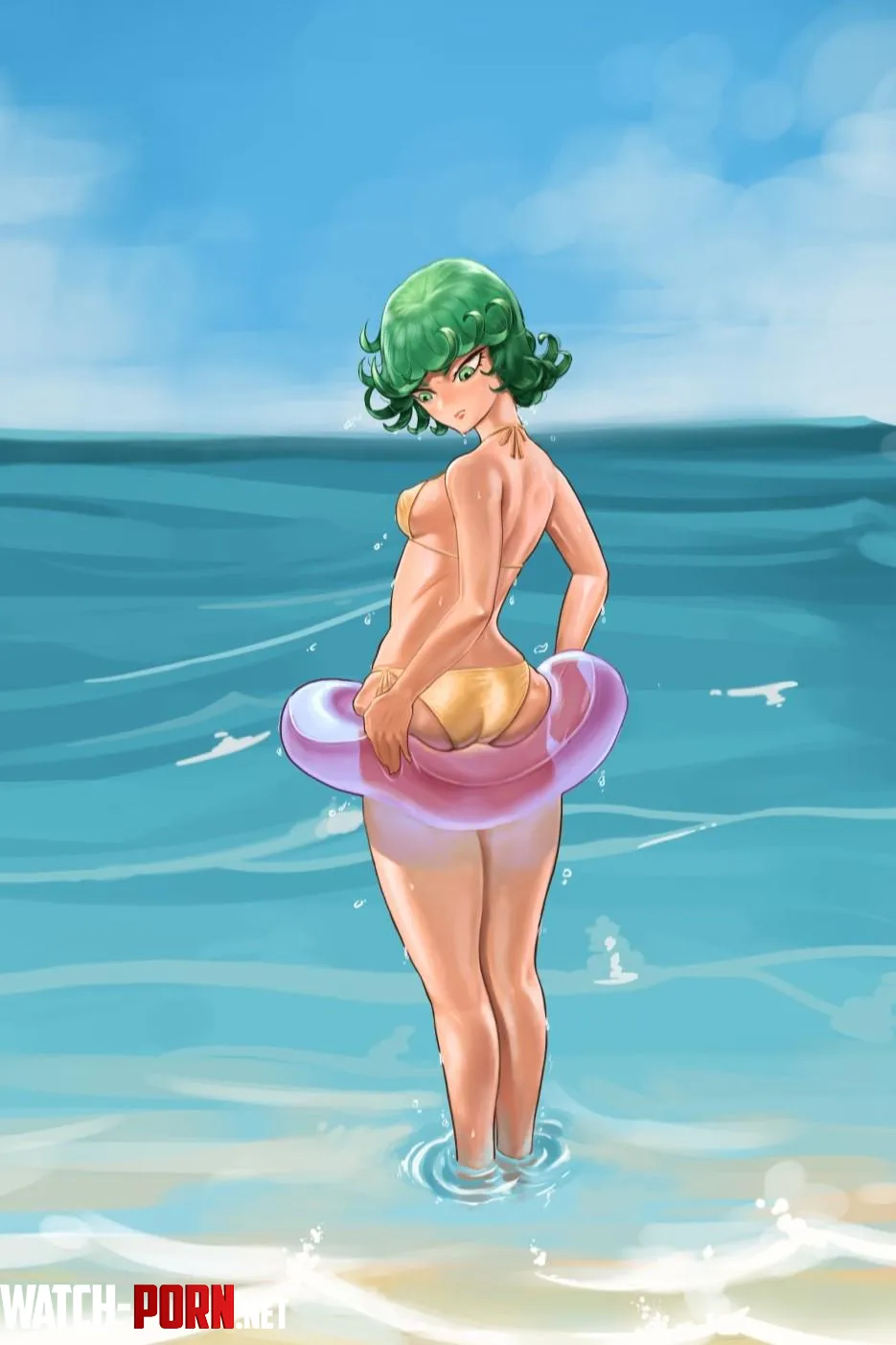 Tatsumaki is stuck  by Coco_doodle