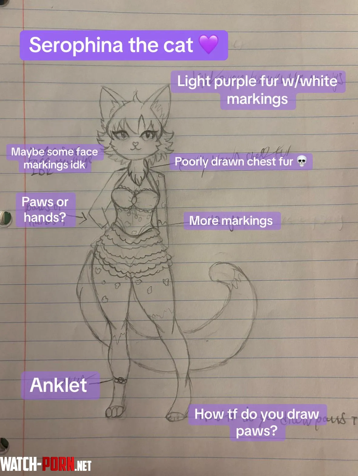 Hello guys Im interested in the furry community I tried making a rough sketch of a fursona IK ITS NOT GOOD BUT YEAH by Ser0star