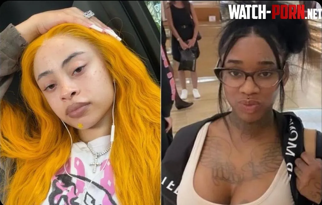 Two of the baddest in the game right now Who do yall think has the better face without makeup  by herb150