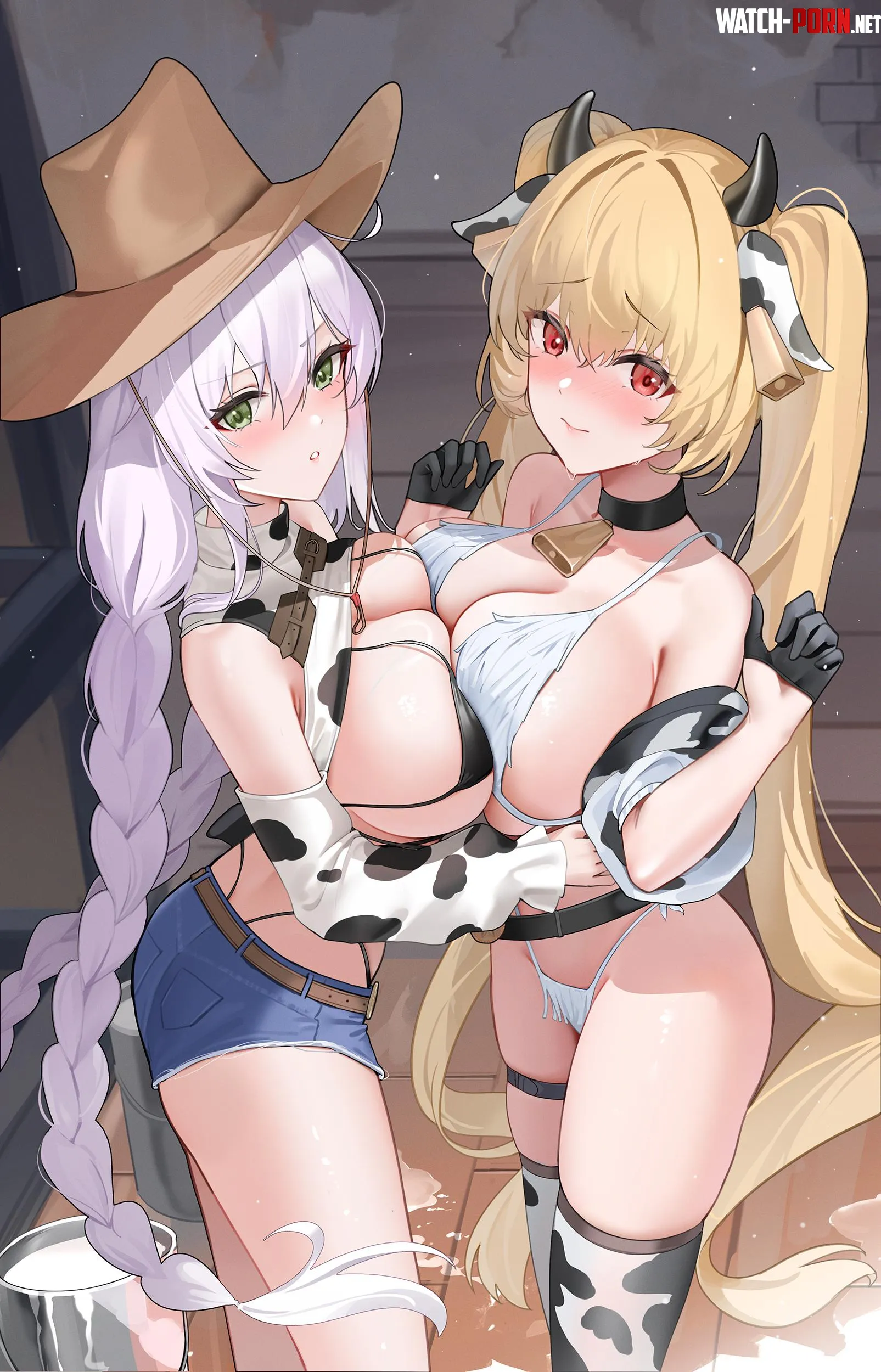 Cowboy Fargo and Cowgirl Kersaint Azur Lane by marxsander2016