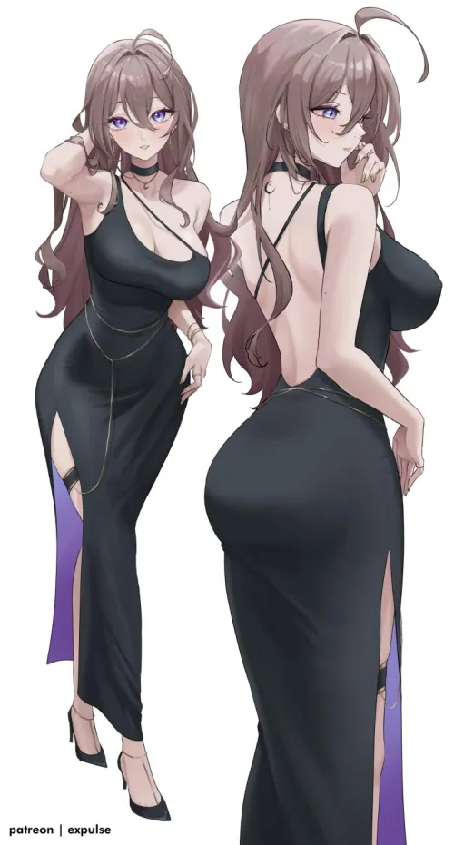 Thumbnail Nana in a Black Dress: A Captivating Read by Author CheetahSperm18 in the AnimeMILFS Category