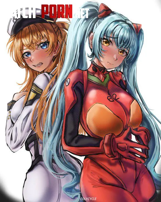 Asuka and privaty outfit swap EVA x Nikke  by DoomandAna7979