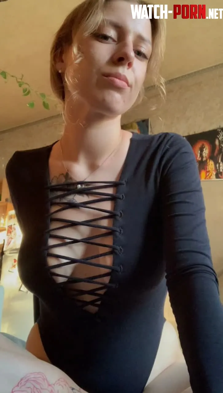 the bigger the neckline on the bodysuit the better isnt it  by eyedoomerfuck