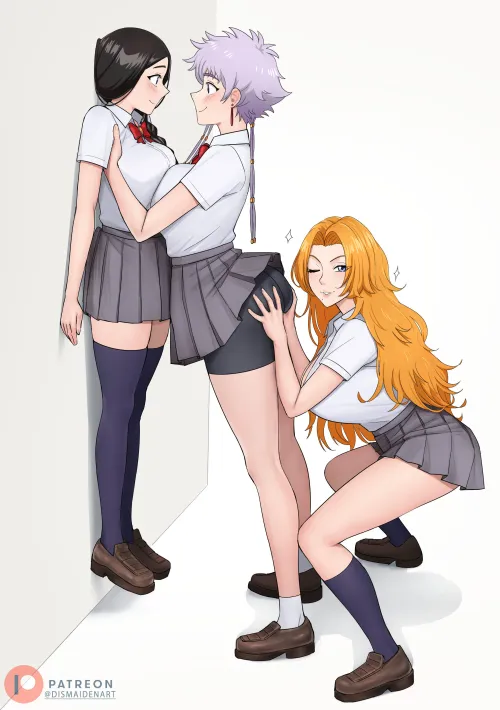 Thumbnail Threesome Intrigue: Dismaiden Wonders by Rev-On - Bleach_Hentai