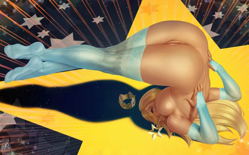 Thumbnail Princess Rosalina Unveiled - Galaxy's Mario Rule 34 Beauty