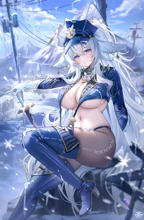 Thumbnail Shinano Azur Lane: Discover the animemidriff with CheetahSperm18