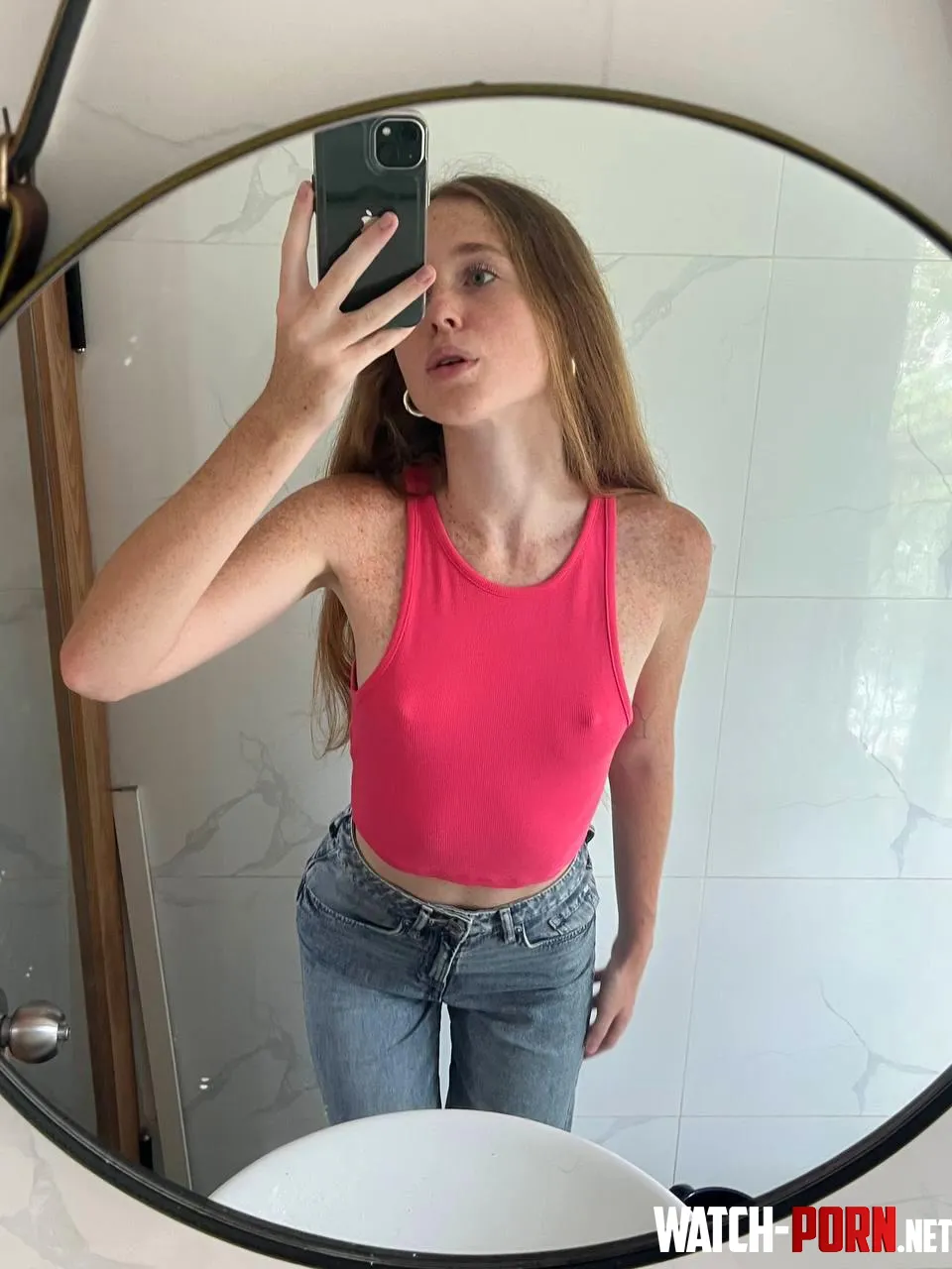 Feeling cute in this pink top by HelmetCouple