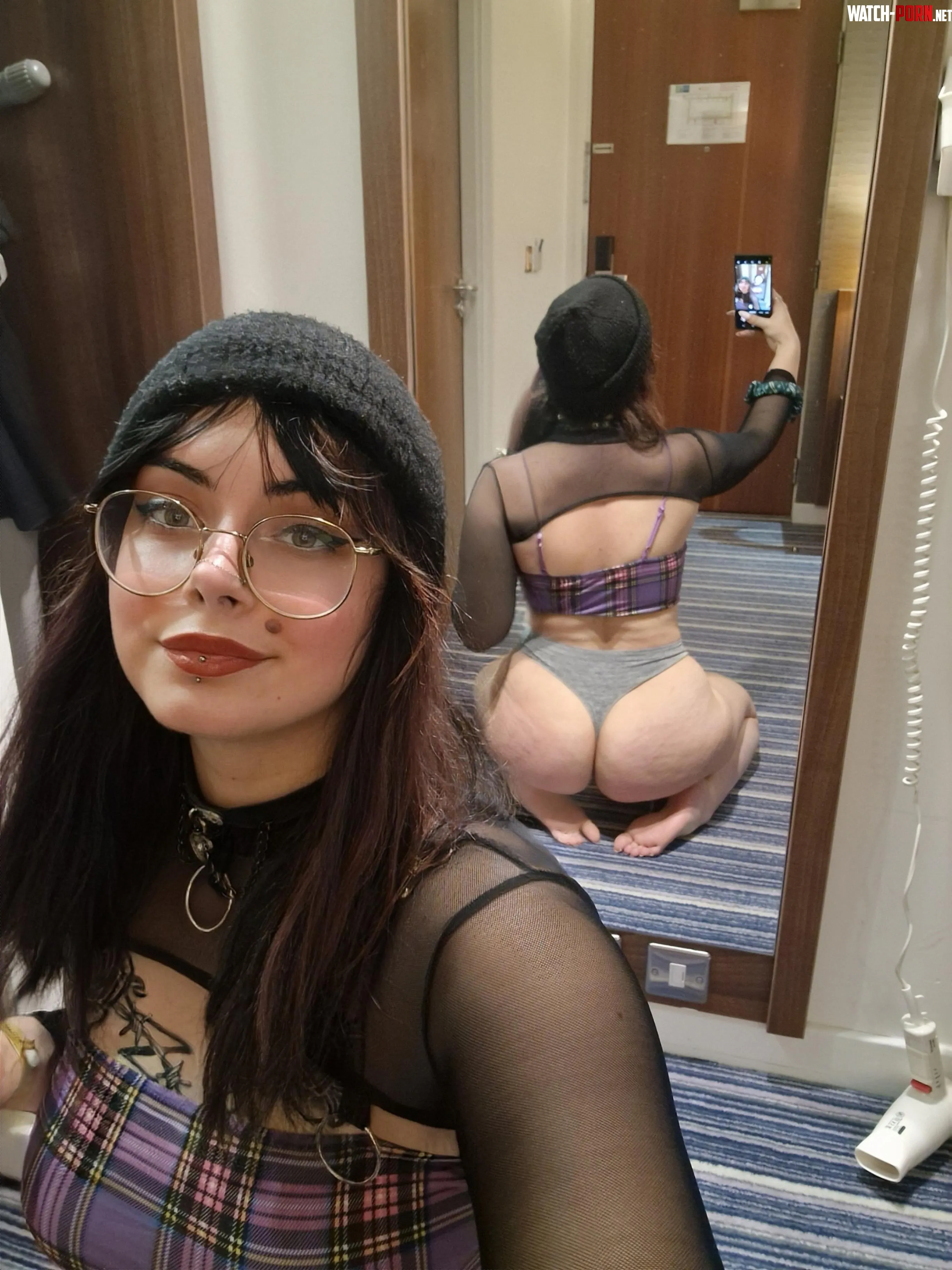 Took a pic of my fat ass in the hotel mirror  by pastelxwh0re