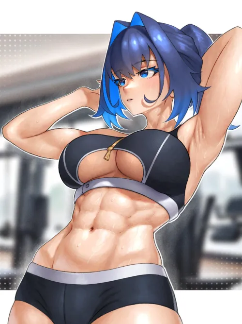 Thumbnail Kronii After Workout Hololive: McKnight94's Anime Armpits Saga