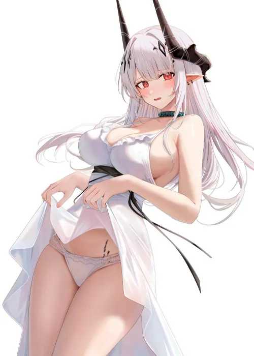 Thumbnail Mudrock Reveals Her Panties in Arknights Fanlore