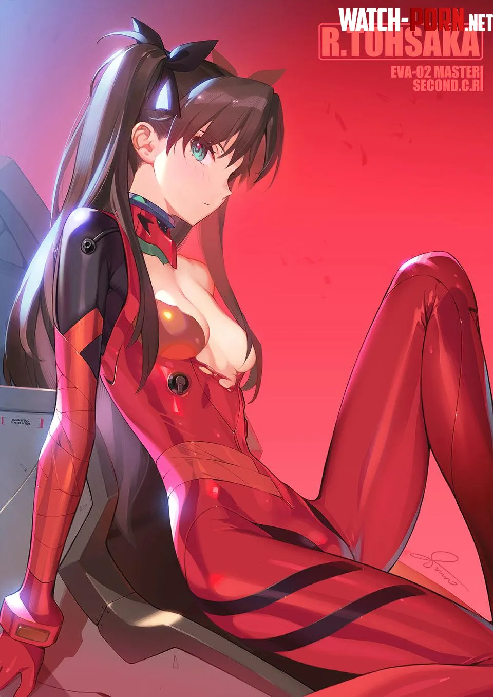 Rin Tohsaka Second Children Siino Fate amp Evangelion crossover by cumqueen997