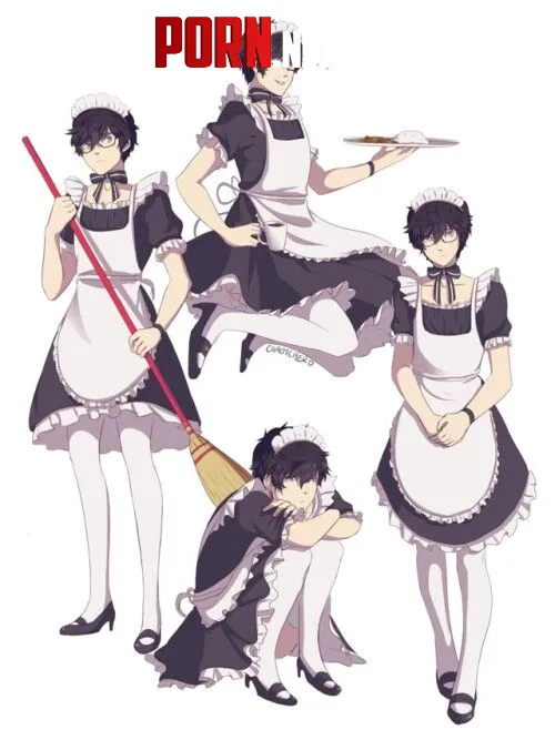 CUte maid  persona 5 by BordyFronsee_Jr476