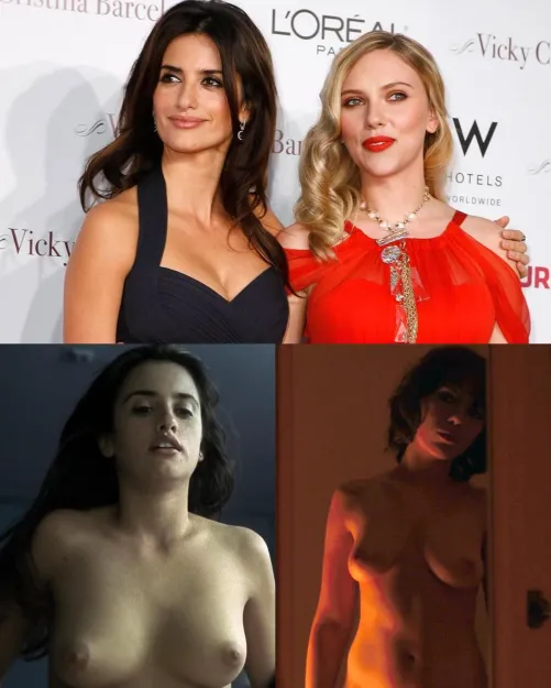 Thumbnail Penélope Cruz and Scarlett Johansson: A Duo to Remember in OnOffCelebs