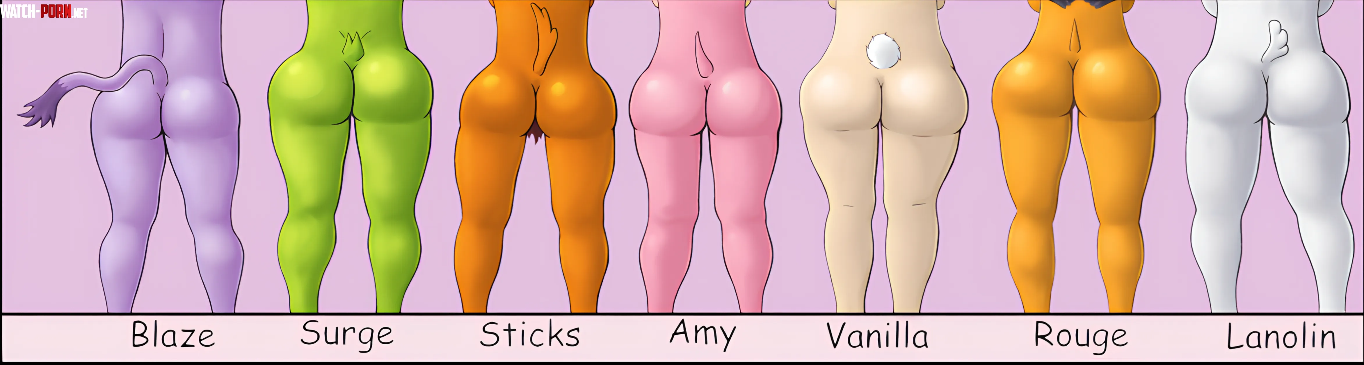 Whose butt is your favorite by Knot4Bee